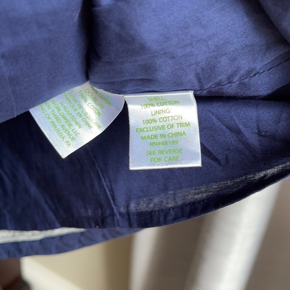 Lilly Pulitzer Tana Shift Dress True Navy and Gold size 0 - Picture 7 of 8